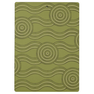 Carpeta De Pinza Arbusto de arte aborigen
