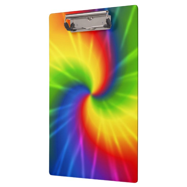 Carpeta De Pinza Arco iris (teñido anudado) (Izquierda)