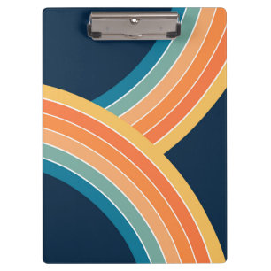 Carpeta De Pinza Arcoiris de estilo retro de dos colores