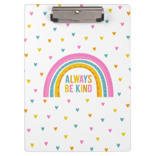 Carpeta De Pinza Arcoiris personalizado de ser amable