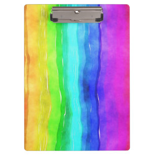 Carpeta De Pinza Arcoiris pintado