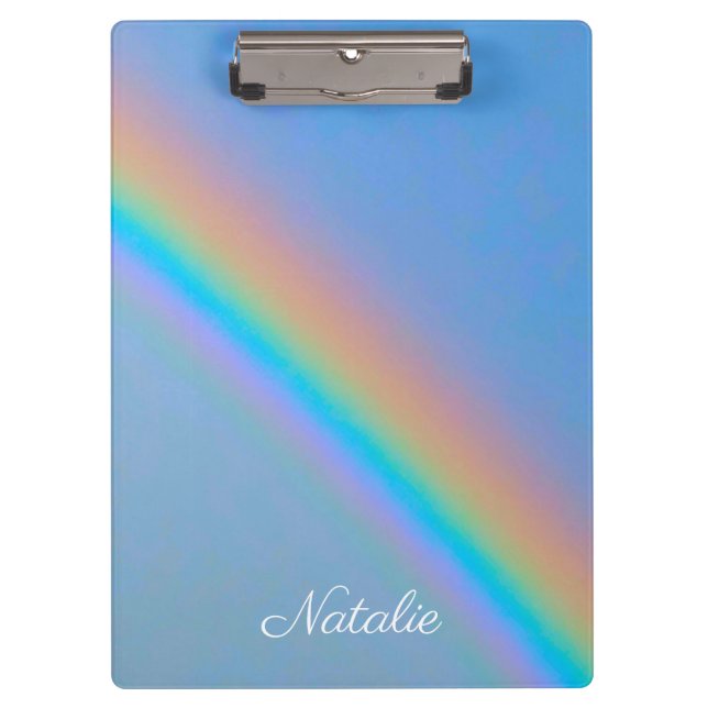 Carpeta De Pinza Arcoiris real natural personalizado (Anverso)