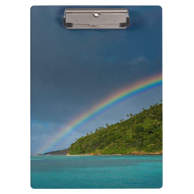 Carpeta De Pinza Arcoíris sobre la isla, Samoa Americana (Anverso)