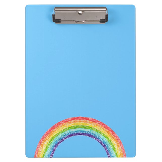 Carpeta De Pinza Arcoiris y cielo azul (Anverso)