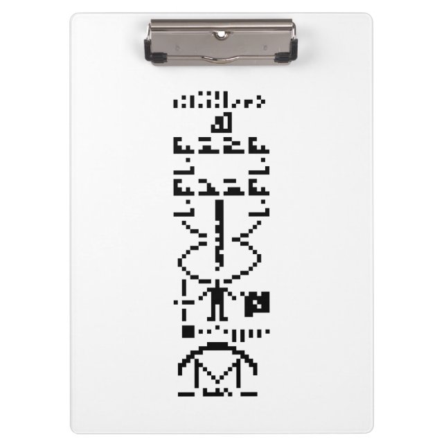 Carpeta De Pinza Arecibo Binary Message 1974 (Anverso)