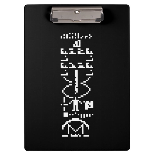 Carpeta De Pinza Arecibo Binary Message 1974 (Anverso)