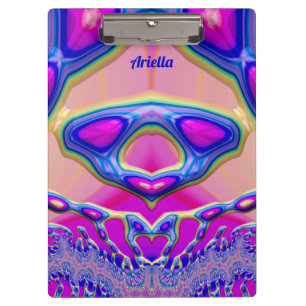 Carpeta De Pinza ARIELLA ~ BIZARRE 3D! ~ Azul rosa Verde original