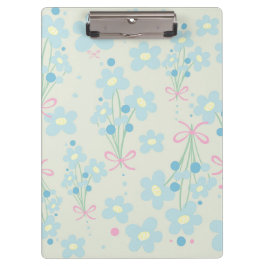 Carpeta De Pinza Armonía azul y rosa suave