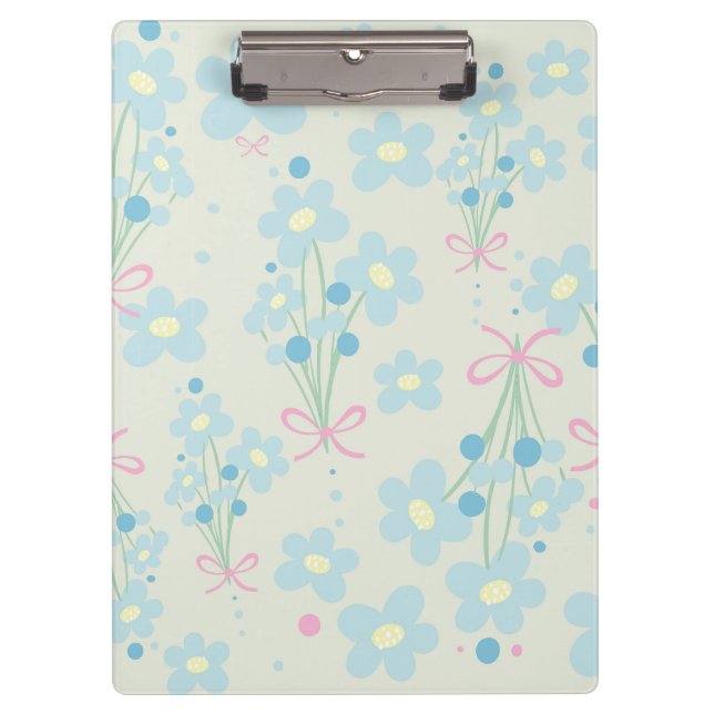 Carpeta De Pinza Armonía azul y rosa suave (Anverso)