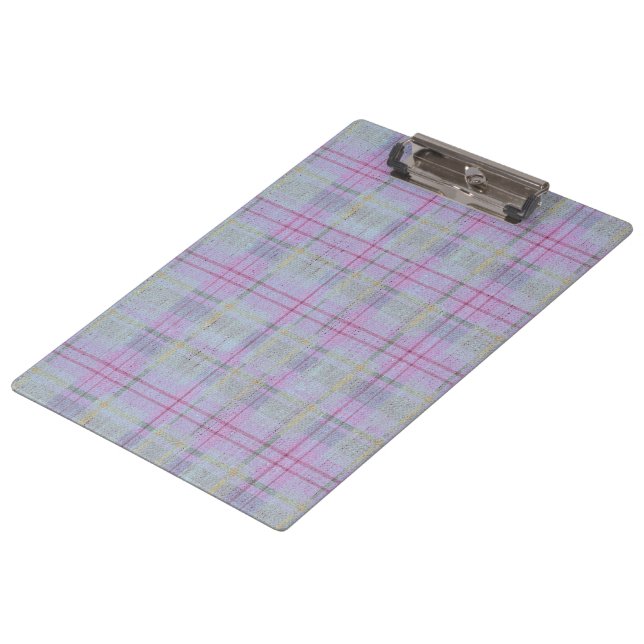 Carpeta De Pinza Armonía de Cuadros Lavanda  (Angular)