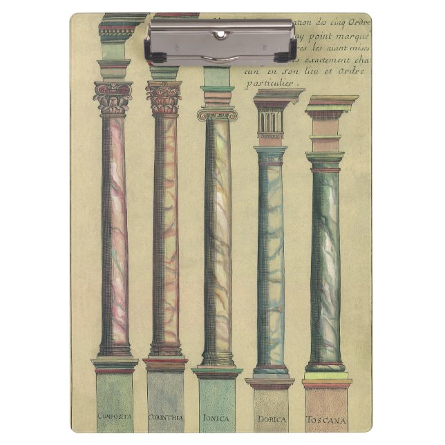 Carpeta De Pinza Arquitectura de época, los 5 pedidos arquitectónic (Anverso)