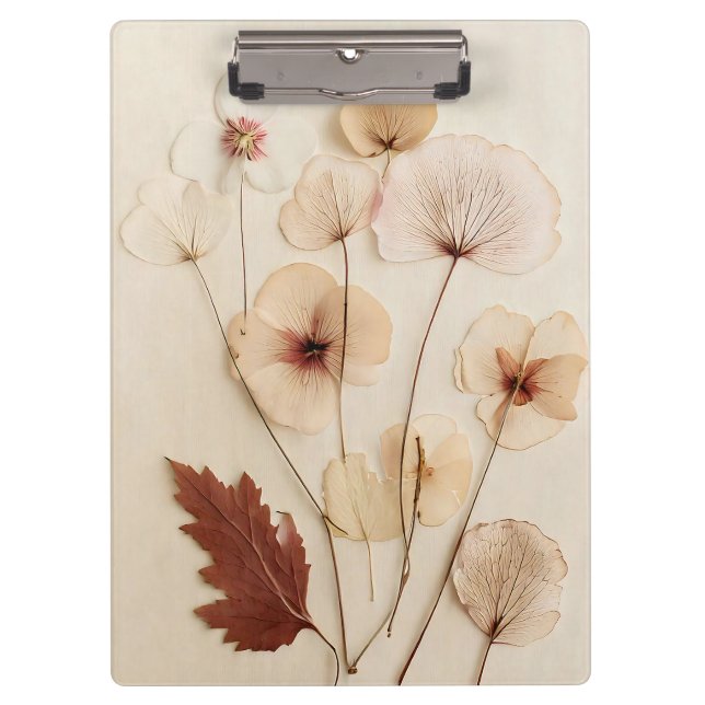 Carpeta De Pinza Arreglo de flores secas de época (Anverso)