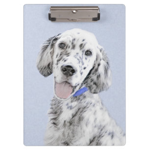 Carpeta De Pinza Arreglo de inglés azul Belton Pintura de perro