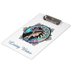 Carpeta De Pinza Art Nouveau Pintando Círculo De Una Mujer Samarita