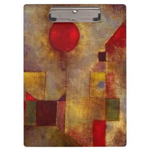 Carpeta De Pinza Arte abstracto colorido globo rojo Paul Klee