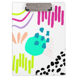 Carpeta De Pinza Arte abstracto colorido moderno.