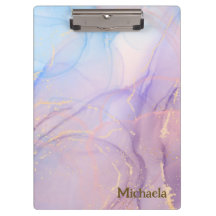 Arte acuático Blue Pink Gold