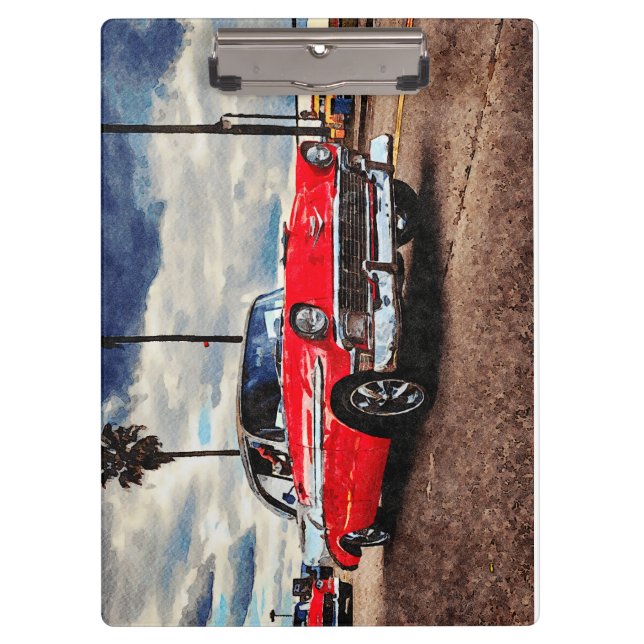 Carpeta De Pinza Arte acuático de Chevrolet Bel Air de 1956 (Anverso)