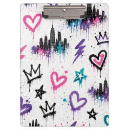 Carpeta De Pinza Arte callejero graffiti urbano silueta de la ciuda