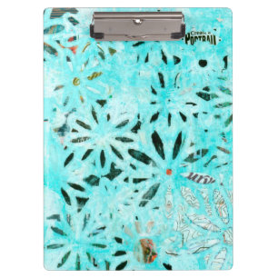 Carpeta De Pinza Arte Daisy de medios mixtos