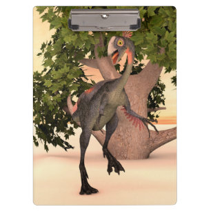 Carpeta De Pinza Arte de aventura de dinosaurio Gigantoraptor para