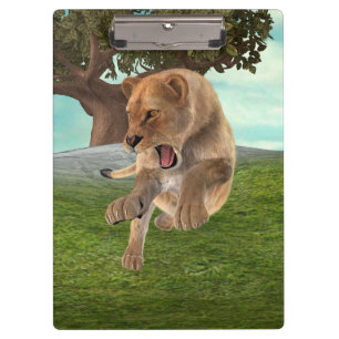 Carpeta De Pinza Arte de Aventura en la Jungla de la Fiera Leona