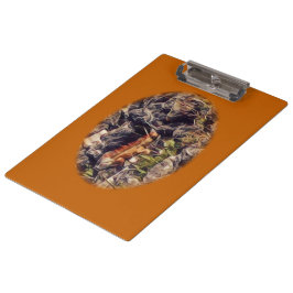 Carpeta De Pinza Arte de Guana Naranja