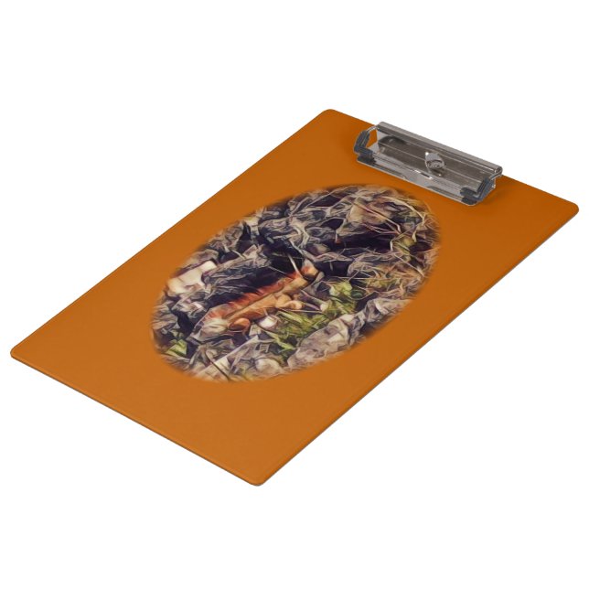 Carpeta De Pinza Arte de Guana Naranja (Angular)