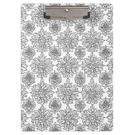 Carpeta De Pinza Arte de líneas de crisantemo