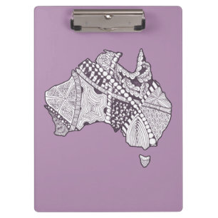 Carpeta De Pinza Arte de mapas de Australia