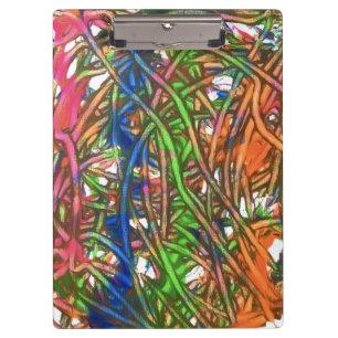 Carpeta De Pinza Arte de mármol rosa, azul, verde, naranja