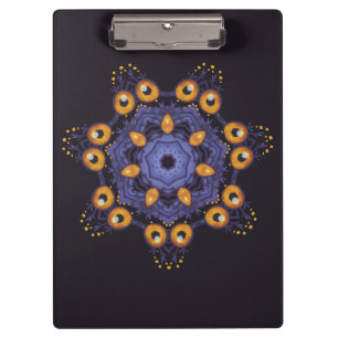 Carpeta De Pinza Arte de monstruo mandala lindo espeluznante de cri