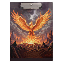 Carpeta De Pinza Arte de pared tríptico Phoenix Majestique