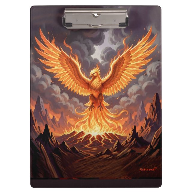 Carpeta De Pinza Arte de pared tríptico Phoenix Majestique (Anverso)