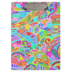 Carpeta De Pinza Arte de patrón pintado a mano y digitalmente 7