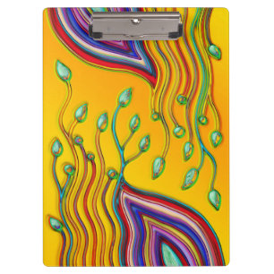 Carpeta De Pinza Arte de patrón pintado a mano y digitalmente 9