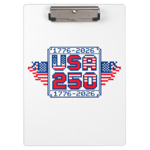 Carpeta De Pinza Arte de píxeles USA 250 – 1776 a 2026