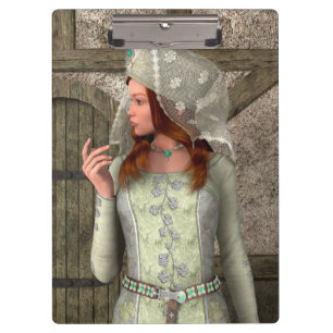 Carpeta De Pinza Arte de princesa medieval renacentista vintage