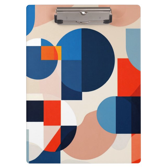 Carpeta De Pinza Arte de resumen geométrico escandinavo de medio si (Anverso)