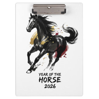 Carpeta De Pinza Arte del Caballo del Año Nuevo Chino 2026