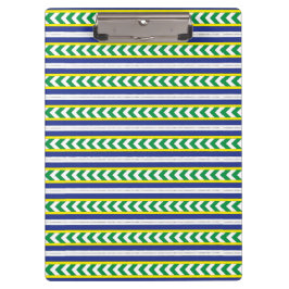 Carpeta De Pinza Arte étnico letón letón verde y azul