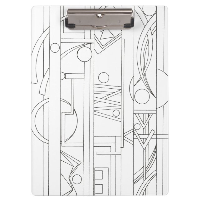 Carpeta De Pinza Arte Geométrico Bauhaus Dream-Modern de Arquitecto (Anverso)