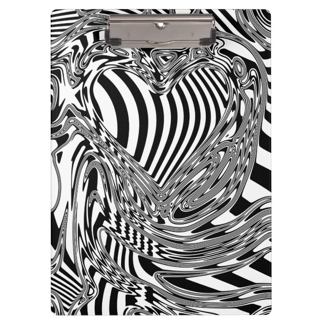 Carpeta De Pinza Arte Geométrico Negro Y Blanco 12 (Anverso)