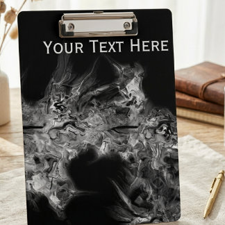 Carpeta De Pinza Arte moderno abstracto monocromo de humo