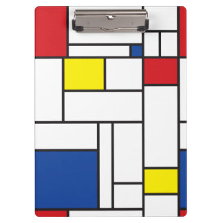 Carpeta De Pinza Arte Moderno De Stijl Geométrico Minimalista Mondr