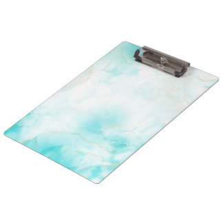 Carpeta De Pinza Arte moderno de tinta al alcohol de oro y agua acu