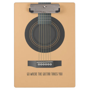 Carpeta De Pinza Arte musical adonde te lleva la guitarra