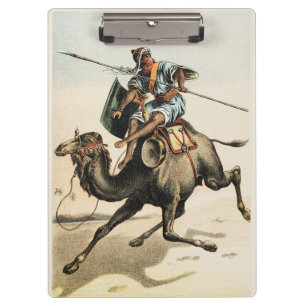 Carpeta De Pinza Arte naturalista vintage de camello del desierto c
