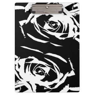 Carpeta De Pinza Arte Rosa posterizado