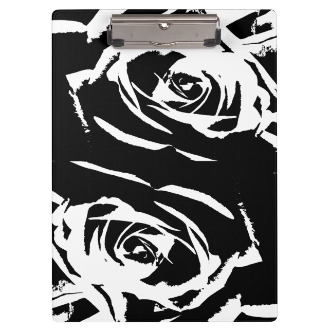 Carpeta De Pinza Arte Rosa posterizado (Anverso)